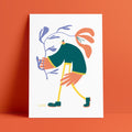 Print 04 "Buenos días"