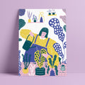 Print 14 "Señora con plantas"