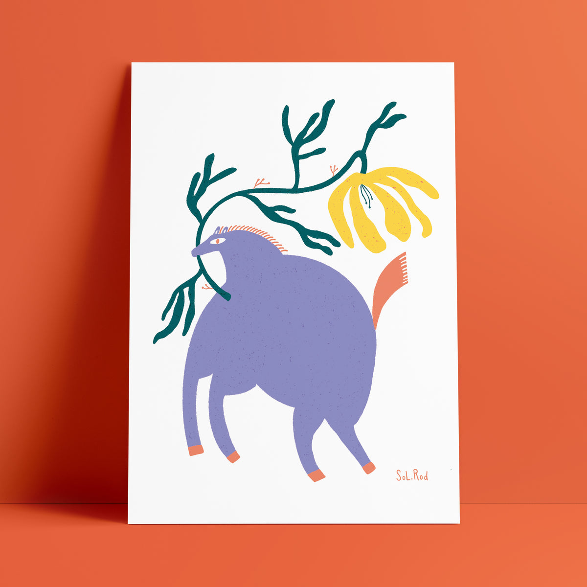 Print 28 "Caballo lila"
