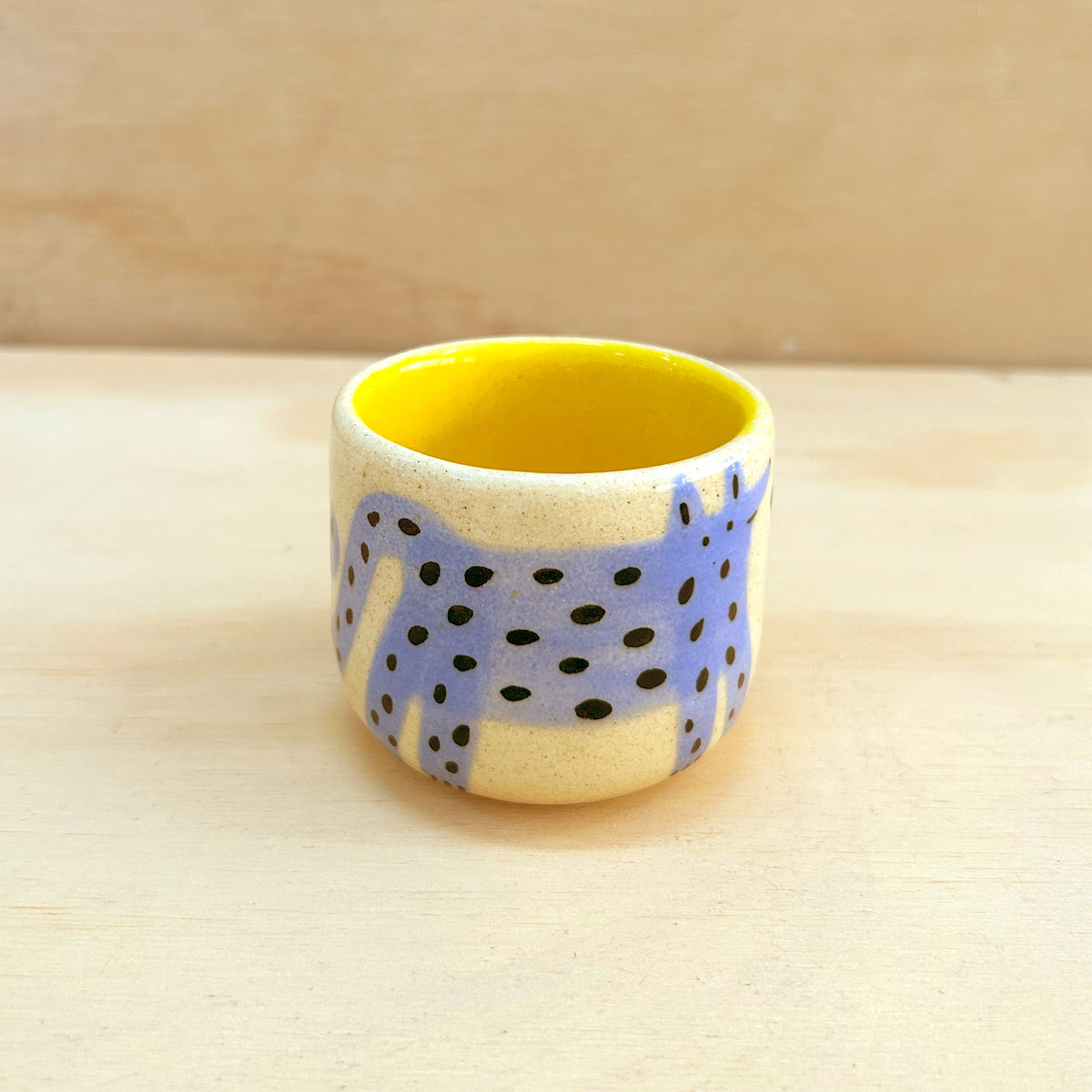 Taza pequeña perro celeste