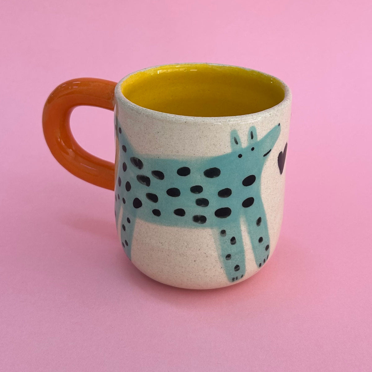 Taza perritos verdes