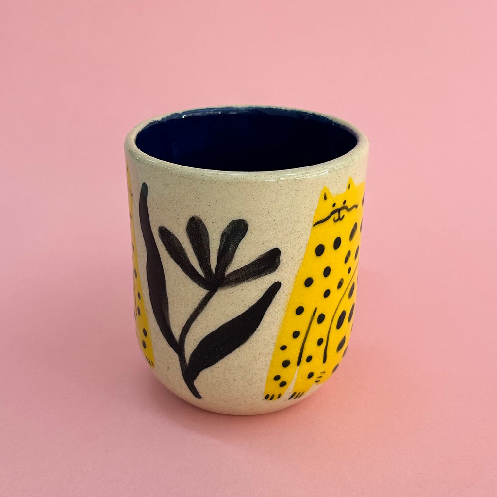 Taza gatos amarillos